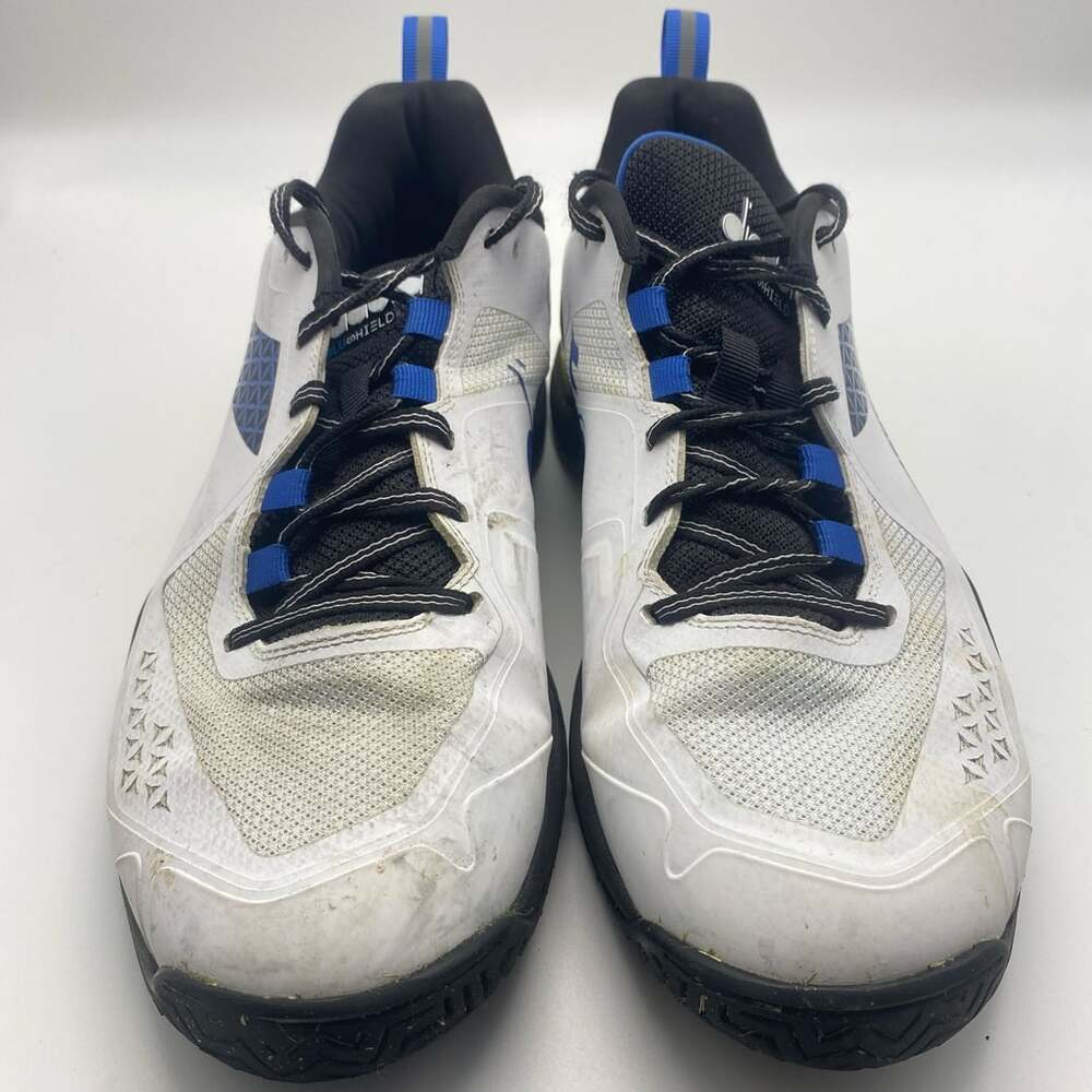 Diadora Tornéo 2 AG Tennis Shoes Size 9.5 White Blue (R1002)